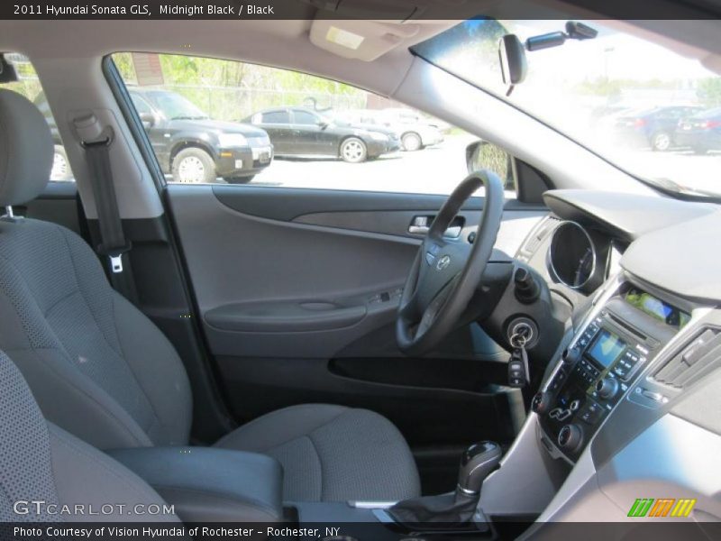 Midnight Black / Black 2011 Hyundai Sonata GLS