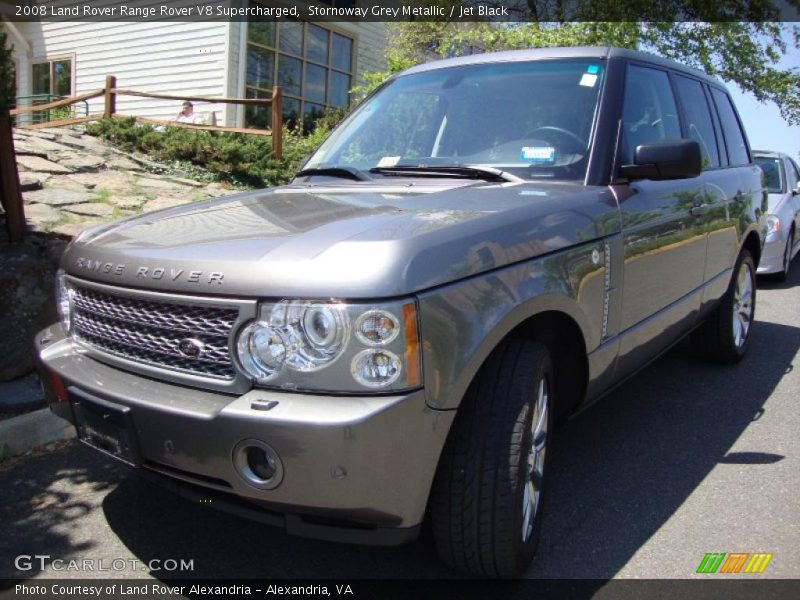 Stornoway Grey Metallic / Jet Black 2008 Land Rover Range Rover V8 Supercharged