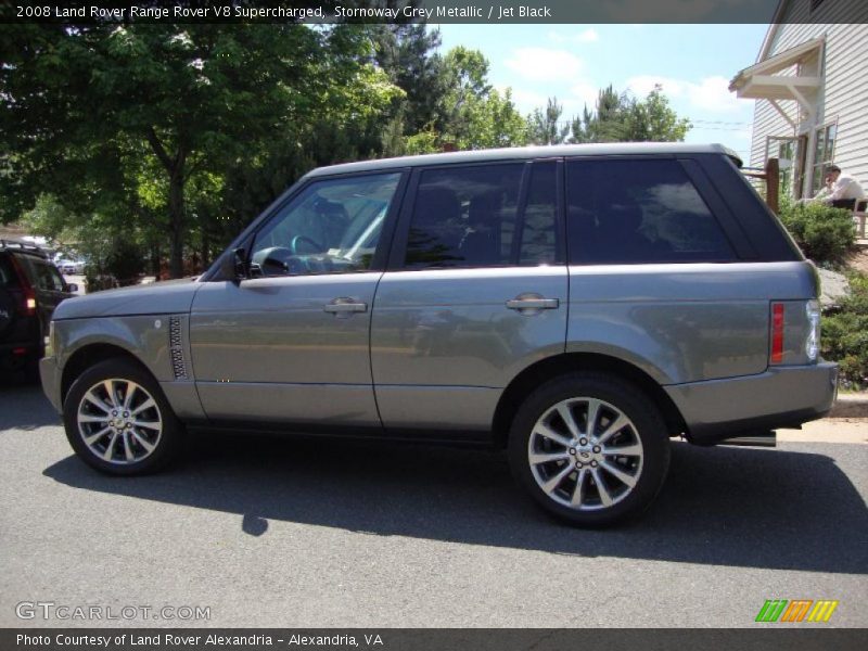 Stornoway Grey Metallic / Jet Black 2008 Land Rover Range Rover V8 Supercharged