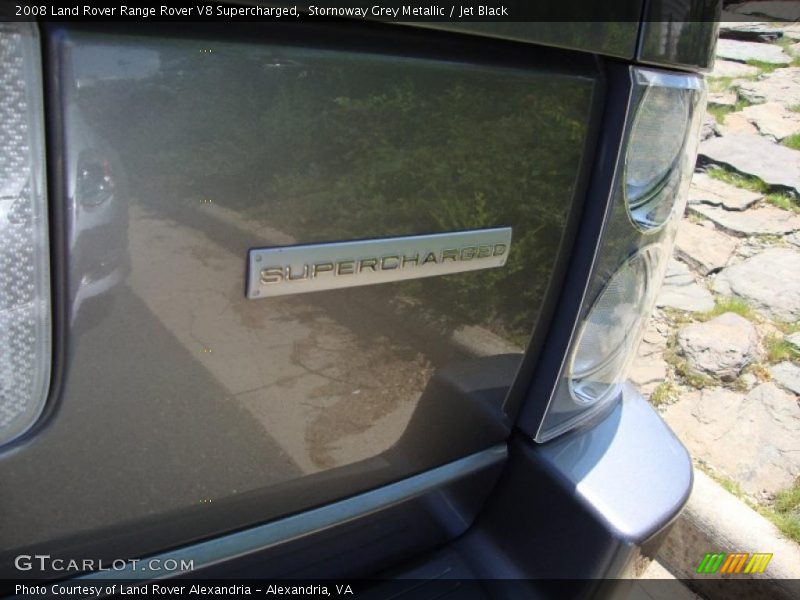 Stornoway Grey Metallic / Jet Black 2008 Land Rover Range Rover V8 Supercharged