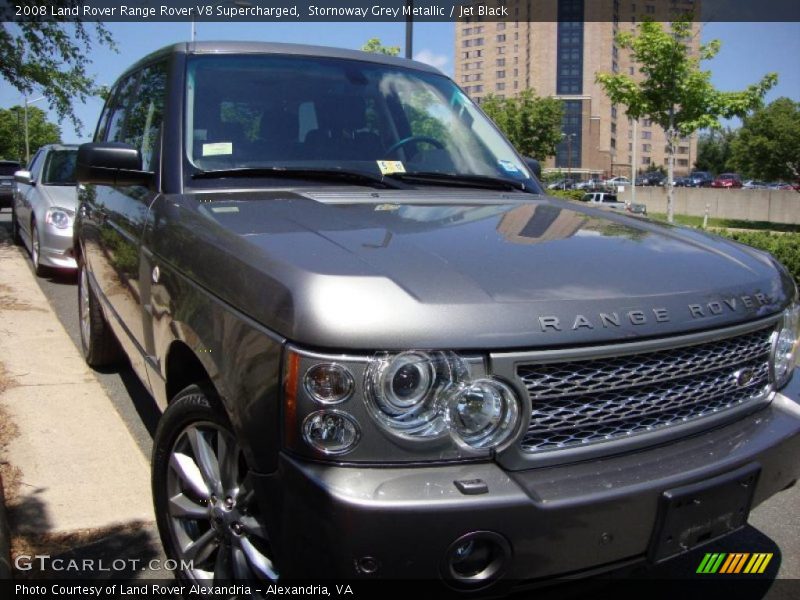 Stornoway Grey Metallic / Jet Black 2008 Land Rover Range Rover V8 Supercharged