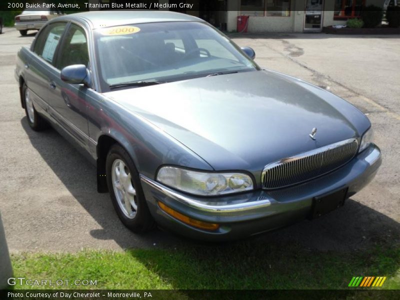 Titanium Blue Metallic / Medium Gray 2000 Buick Park Avenue