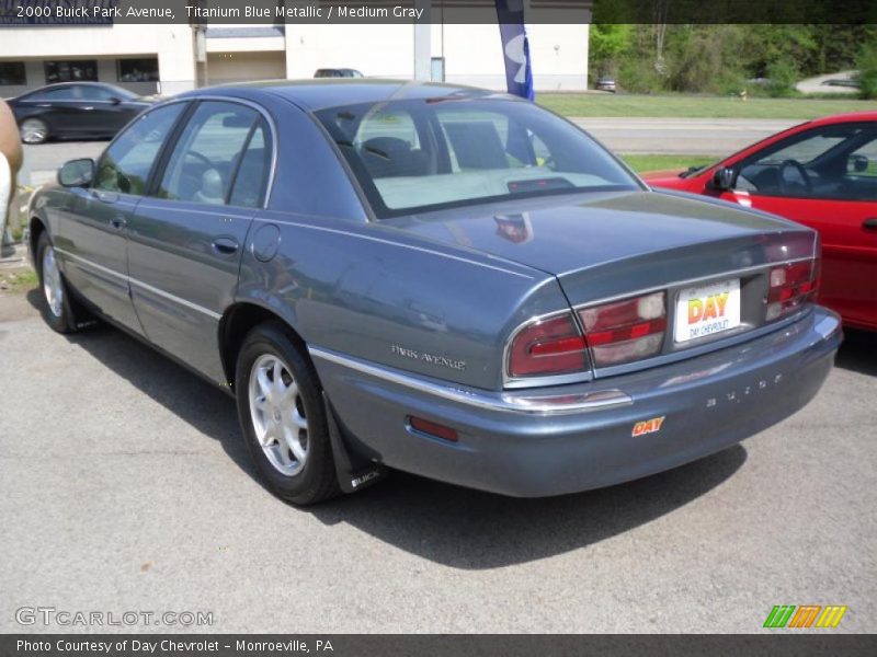 Titanium Blue Metallic / Medium Gray 2000 Buick Park Avenue