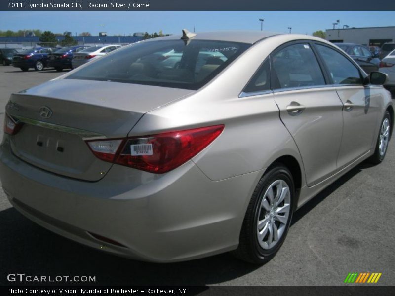 Radiant Silver / Camel 2011 Hyundai Sonata GLS