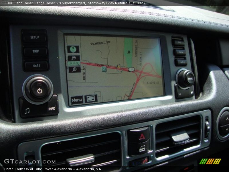 Stornoway Grey Metallic / Jet Black 2008 Land Rover Range Rover V8 Supercharged