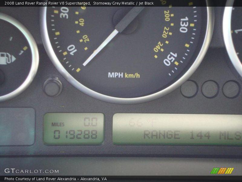 Stornoway Grey Metallic / Jet Black 2008 Land Rover Range Rover V8 Supercharged