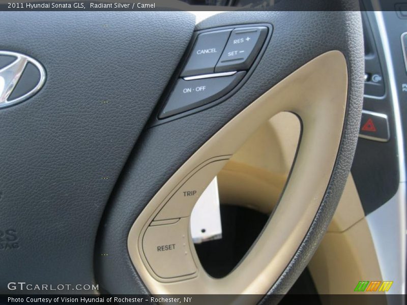 Radiant Silver / Camel 2011 Hyundai Sonata GLS