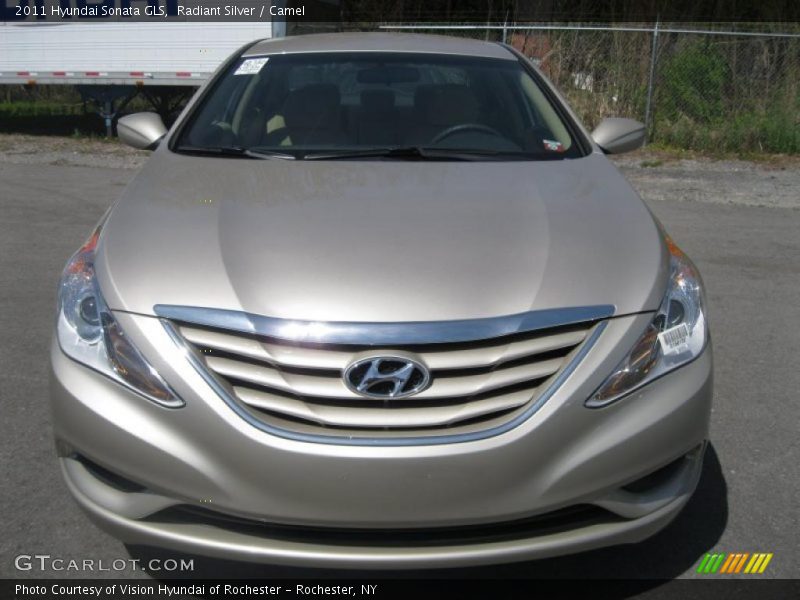 Radiant Silver / Camel 2011 Hyundai Sonata GLS