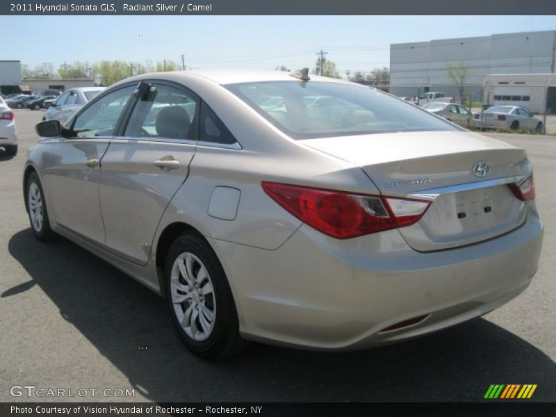 Radiant Silver / Camel 2011 Hyundai Sonata GLS