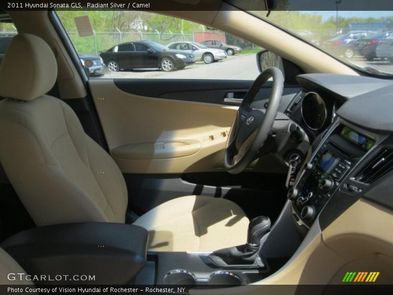 Radiant Silver / Camel 2011 Hyundai Sonata GLS