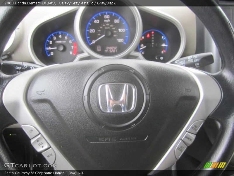 Galaxy Gray Metallic / Gray/Black 2008 Honda Element EX AWD