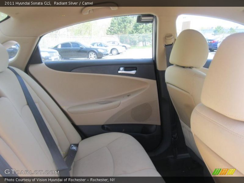 Radiant Silver / Camel 2011 Hyundai Sonata GLS