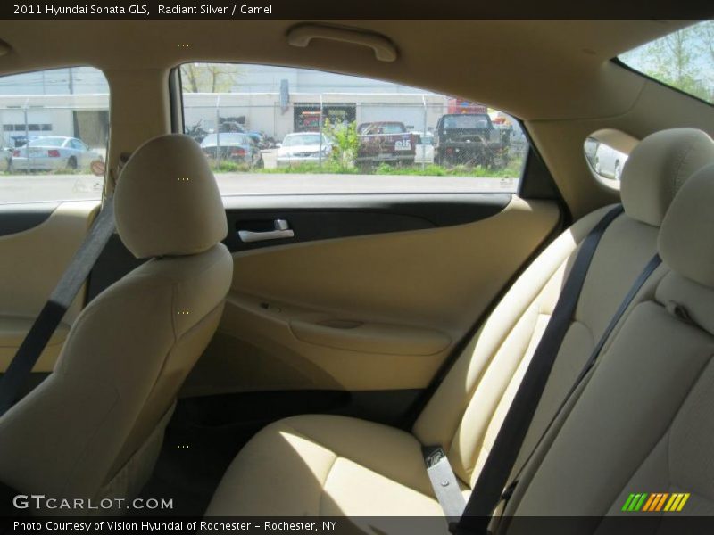 Radiant Silver / Camel 2011 Hyundai Sonata GLS