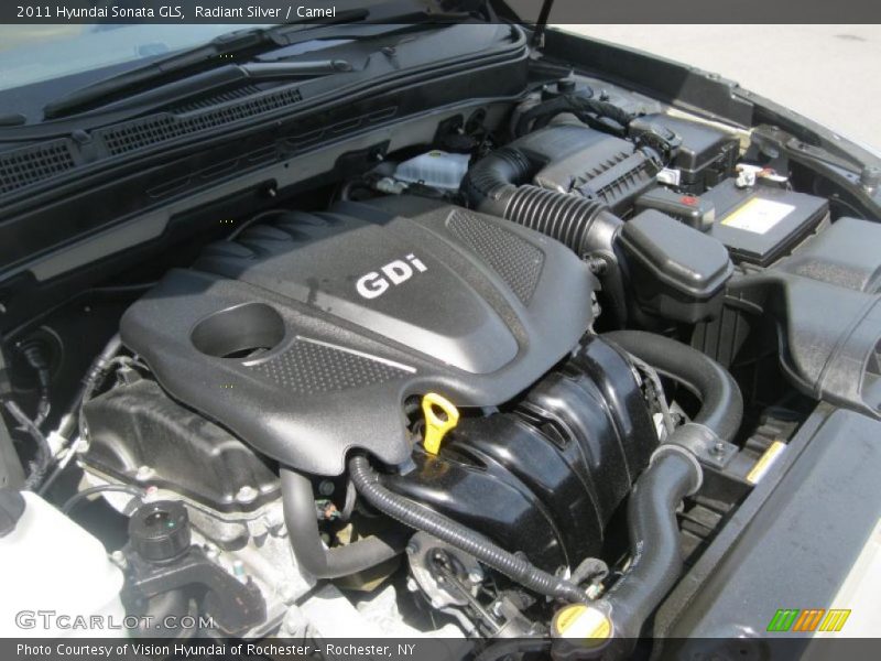 Radiant Silver / Camel 2011 Hyundai Sonata GLS