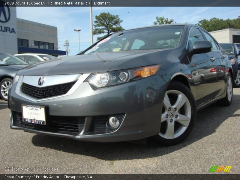 Polished Metal Metallic / Parchment 2009 Acura TSX Sedan