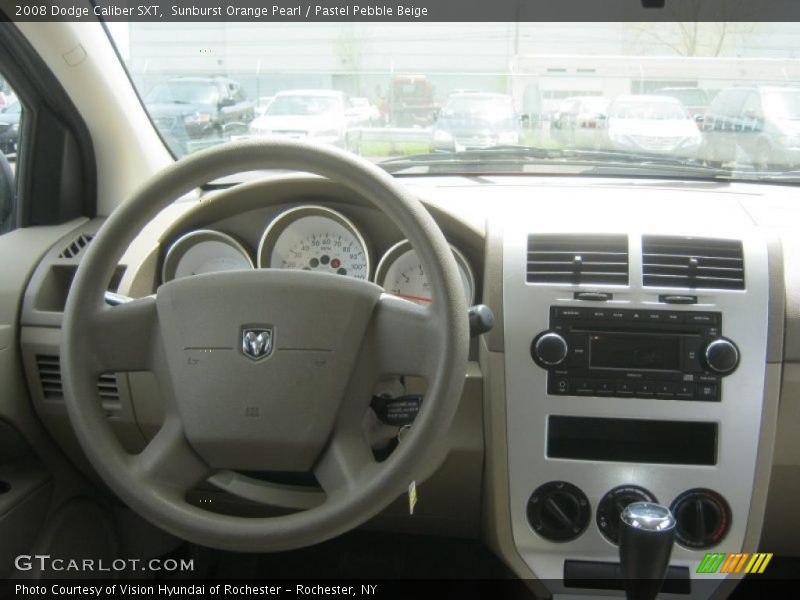 Sunburst Orange Pearl / Pastel Pebble Beige 2008 Dodge Caliber SXT