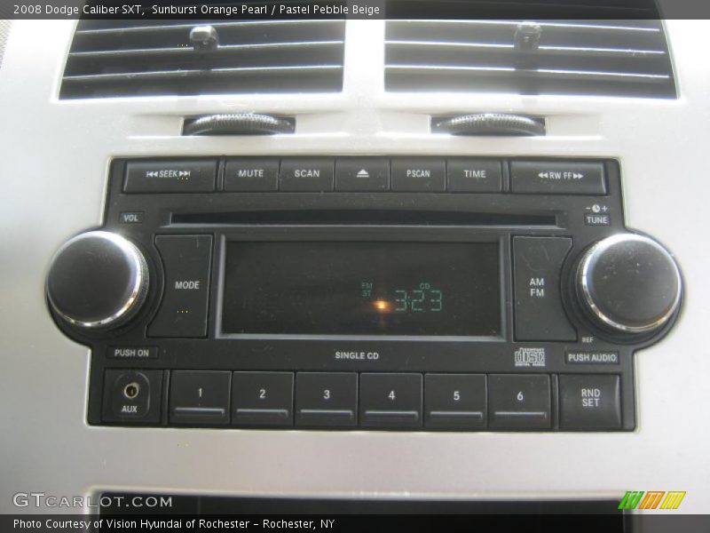 Sunburst Orange Pearl / Pastel Pebble Beige 2008 Dodge Caliber SXT