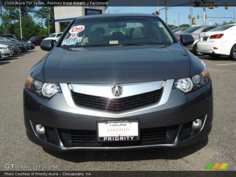 Polished Metal Metallic / Parchment 2009 Acura TSX Sedan