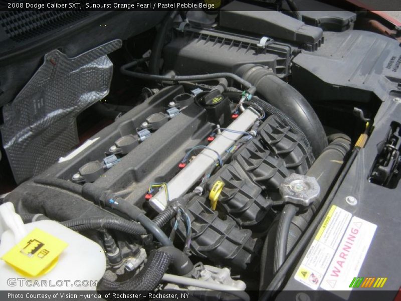 Sunburst Orange Pearl / Pastel Pebble Beige 2008 Dodge Caliber SXT