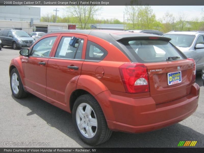 Sunburst Orange Pearl / Pastel Pebble Beige 2008 Dodge Caliber SXT