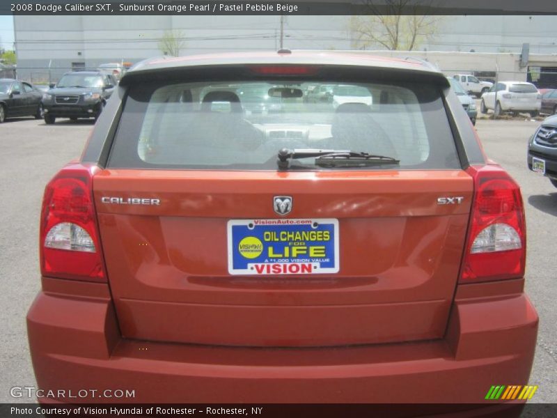 Sunburst Orange Pearl / Pastel Pebble Beige 2008 Dodge Caliber SXT