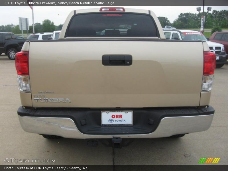 Sandy Beach Metallic / Sand Beige 2010 Toyota Tundra CrewMax
