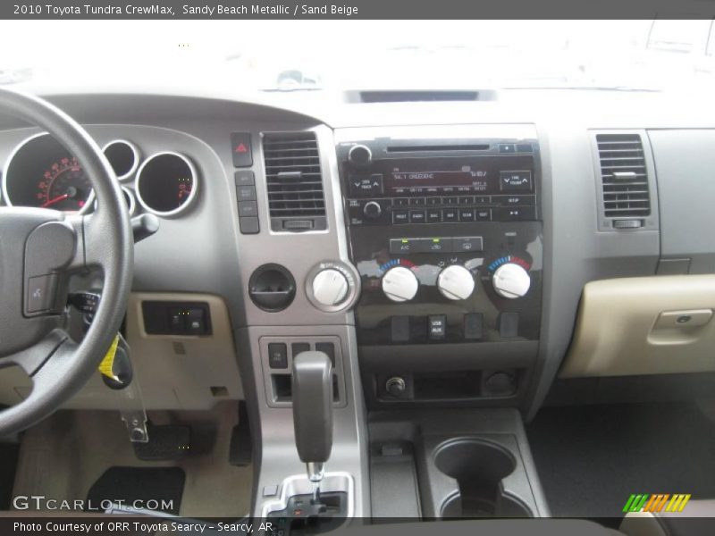 Sandy Beach Metallic / Sand Beige 2010 Toyota Tundra CrewMax