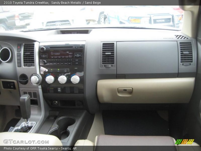 Sandy Beach Metallic / Sand Beige 2010 Toyota Tundra CrewMax