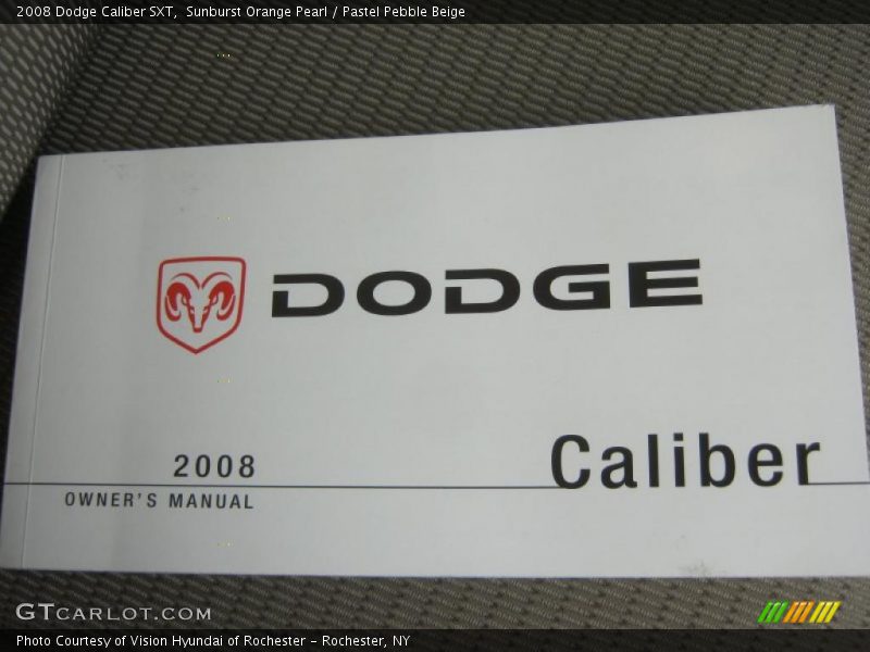 Sunburst Orange Pearl / Pastel Pebble Beige 2008 Dodge Caliber SXT