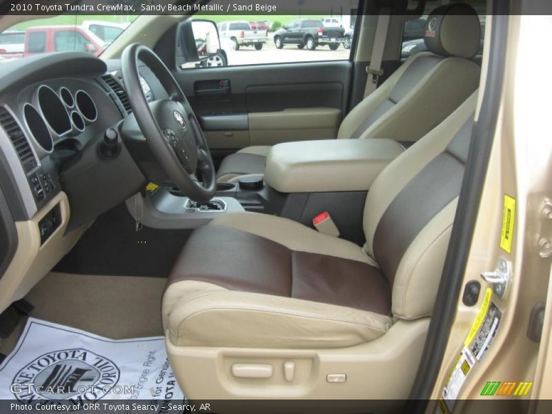 Sandy Beach Metallic / Sand Beige 2010 Toyota Tundra CrewMax