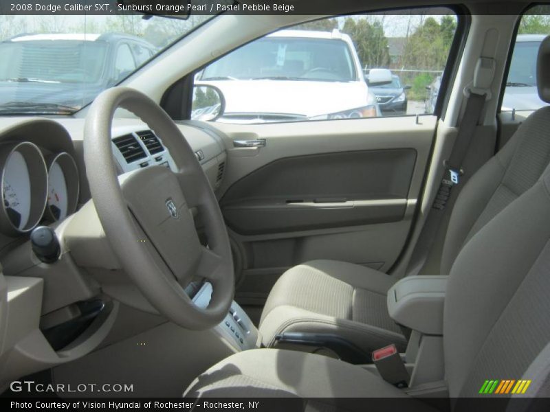Sunburst Orange Pearl / Pastel Pebble Beige 2008 Dodge Caliber SXT