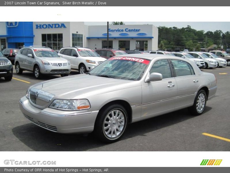 Silver Birch Metallic / Dove 2007 Lincoln Town Car Signature