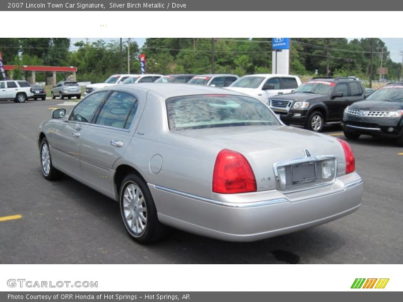 Silver Birch Metallic / Dove 2007 Lincoln Town Car Signature