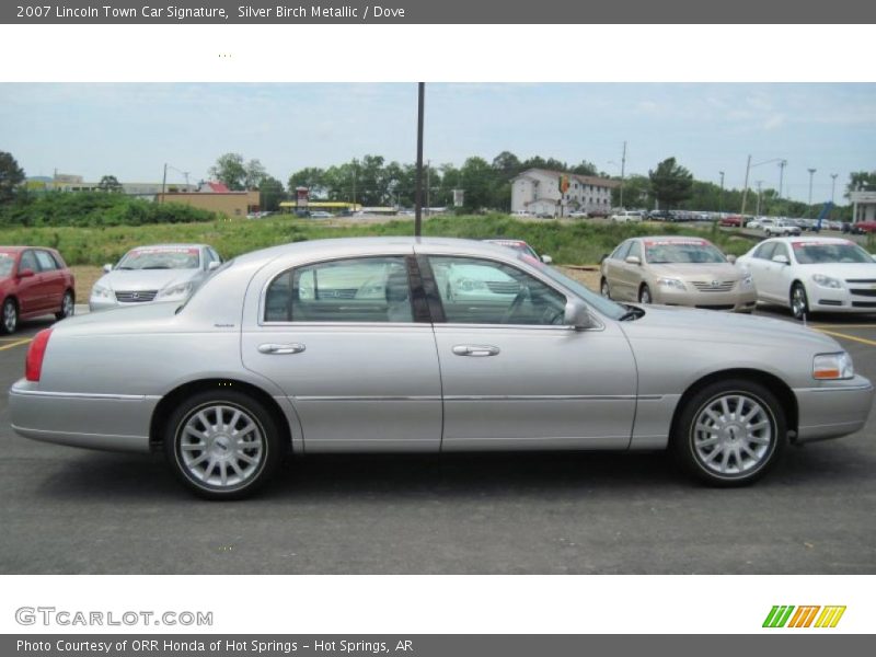 Silver Birch Metallic / Dove 2007 Lincoln Town Car Signature
