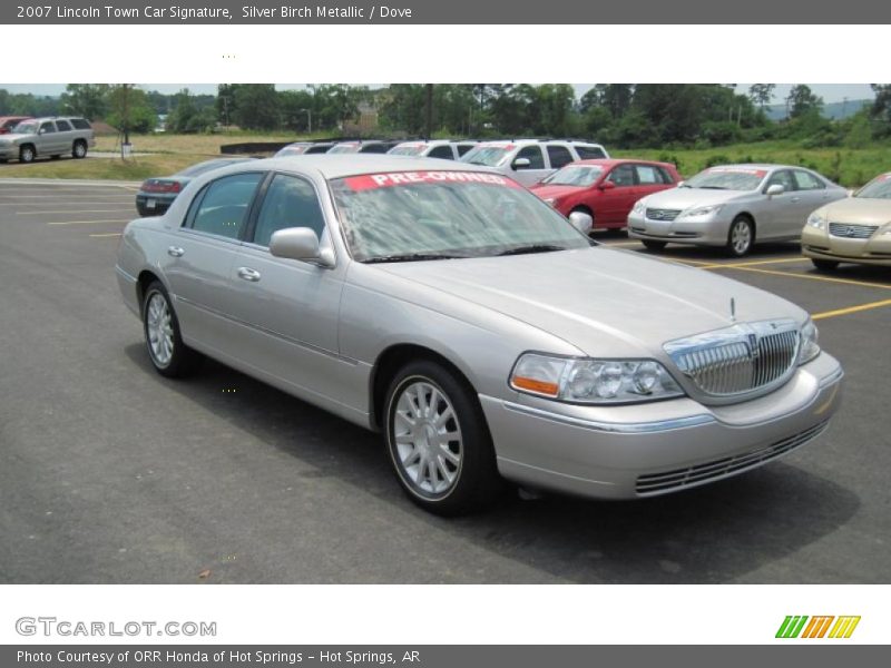 Silver Birch Metallic / Dove 2007 Lincoln Town Car Signature