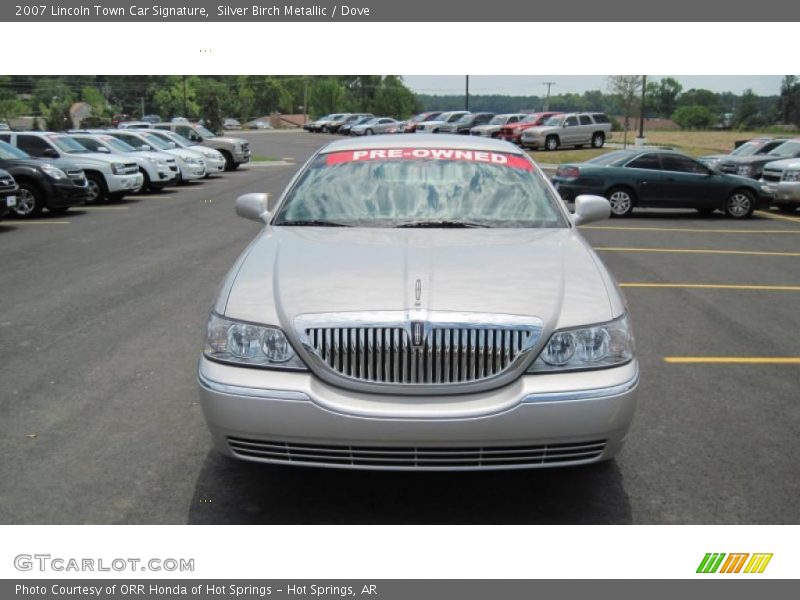 Silver Birch Metallic / Dove 2007 Lincoln Town Car Signature