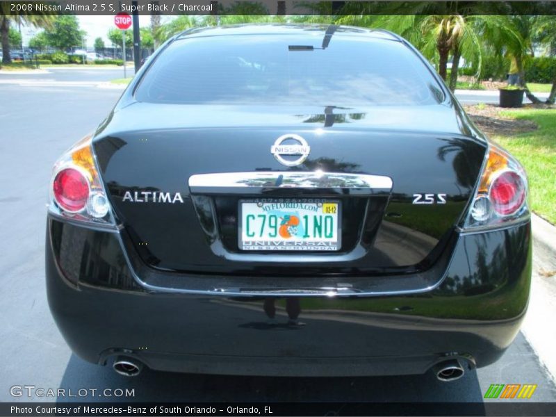 Super Black / Charcoal 2008 Nissan Altima 2.5 S
