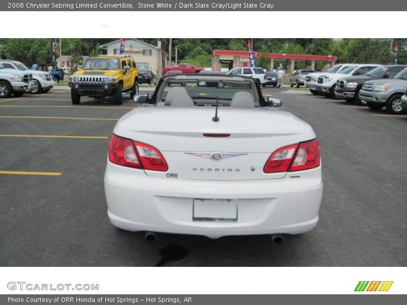 Stone White / Dark Slate Gray/Light Slate Gray 2008 Chrysler Sebring Limited Convertible