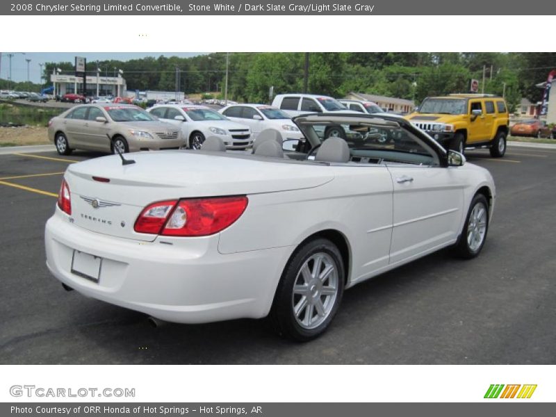 Stone White / Dark Slate Gray/Light Slate Gray 2008 Chrysler Sebring Limited Convertible