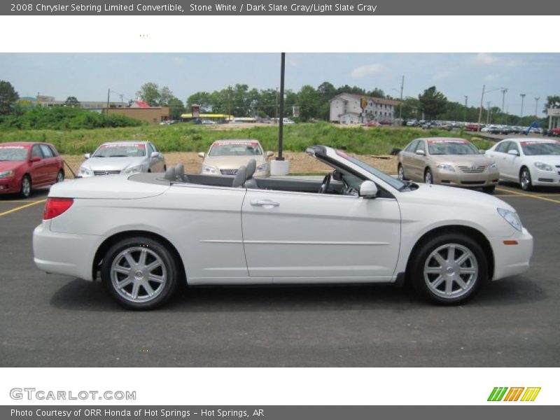 Stone White / Dark Slate Gray/Light Slate Gray 2008 Chrysler Sebring Limited Convertible