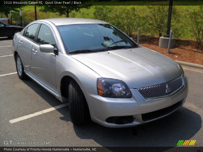 Quick Silver Pearl / Black 2010 Mitsubishi Galant FE