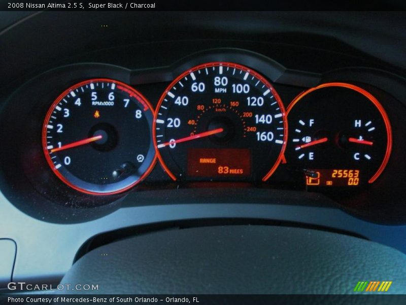 Super Black / Charcoal 2008 Nissan Altima 2.5 S