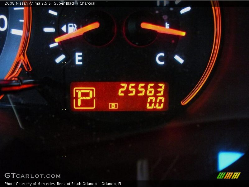 Super Black / Charcoal 2008 Nissan Altima 2.5 S