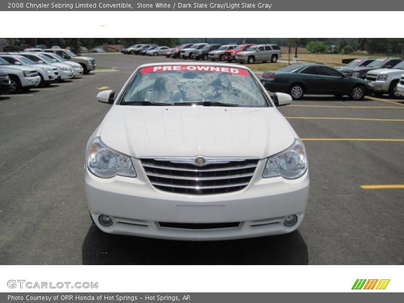 Stone White / Dark Slate Gray/Light Slate Gray 2008 Chrysler Sebring Limited Convertible