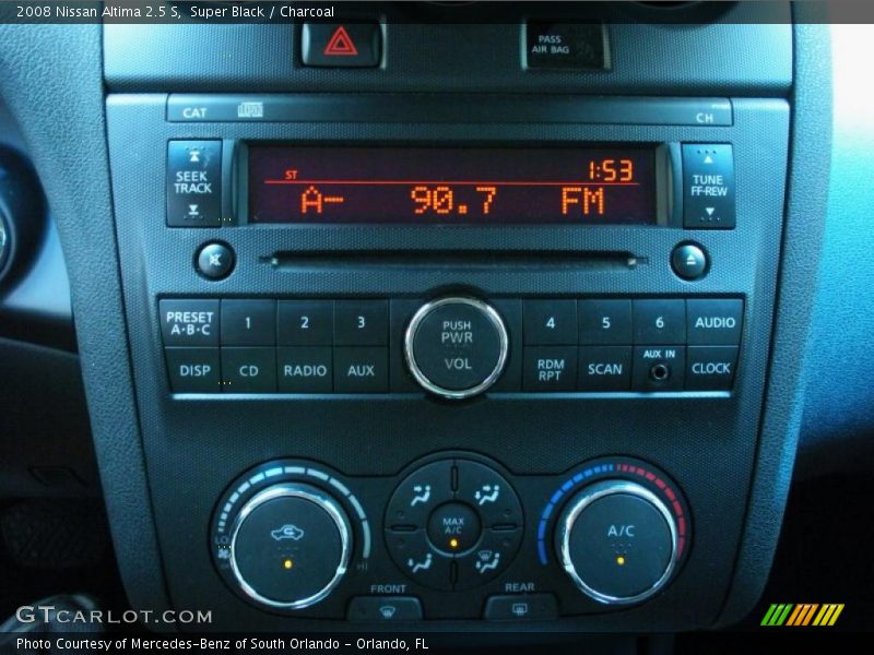 Super Black / Charcoal 2008 Nissan Altima 2.5 S