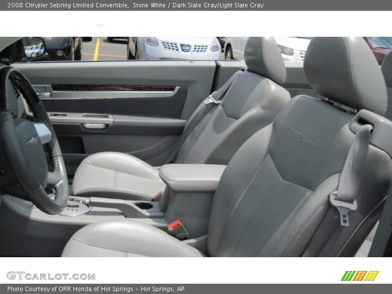Stone White / Dark Slate Gray/Light Slate Gray 2008 Chrysler Sebring Limited Convertible