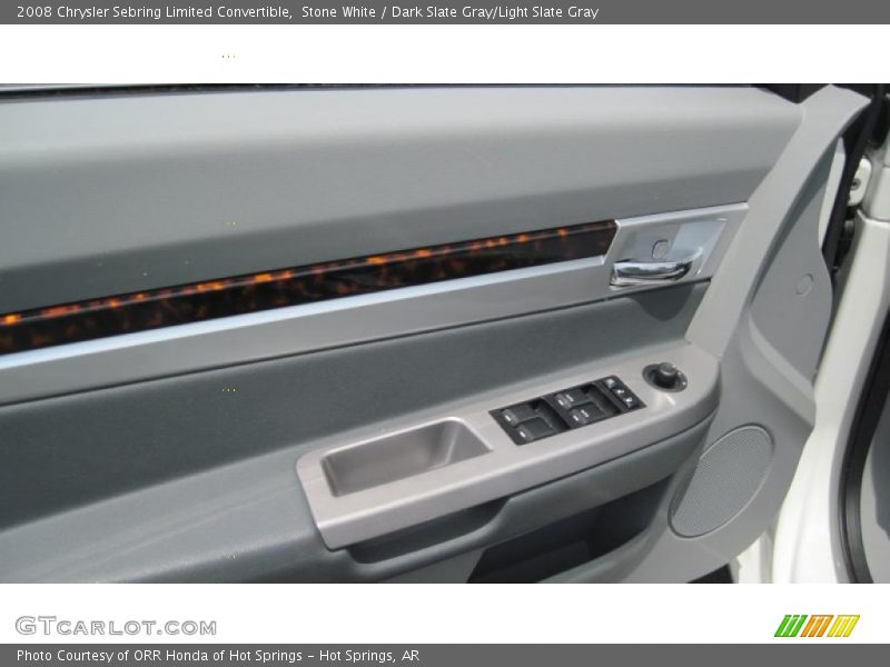 Stone White / Dark Slate Gray/Light Slate Gray 2008 Chrysler Sebring Limited Convertible