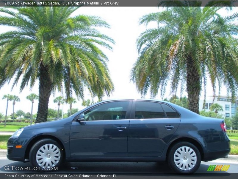 Blue Graphite Metallic / Art Grey 2009 Volkswagen Jetta S Sedan