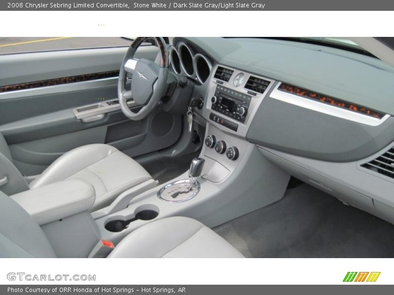 Stone White / Dark Slate Gray/Light Slate Gray 2008 Chrysler Sebring Limited Convertible