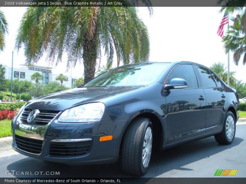 Blue Graphite Metallic / Art Grey 2009 Volkswagen Jetta S Sedan